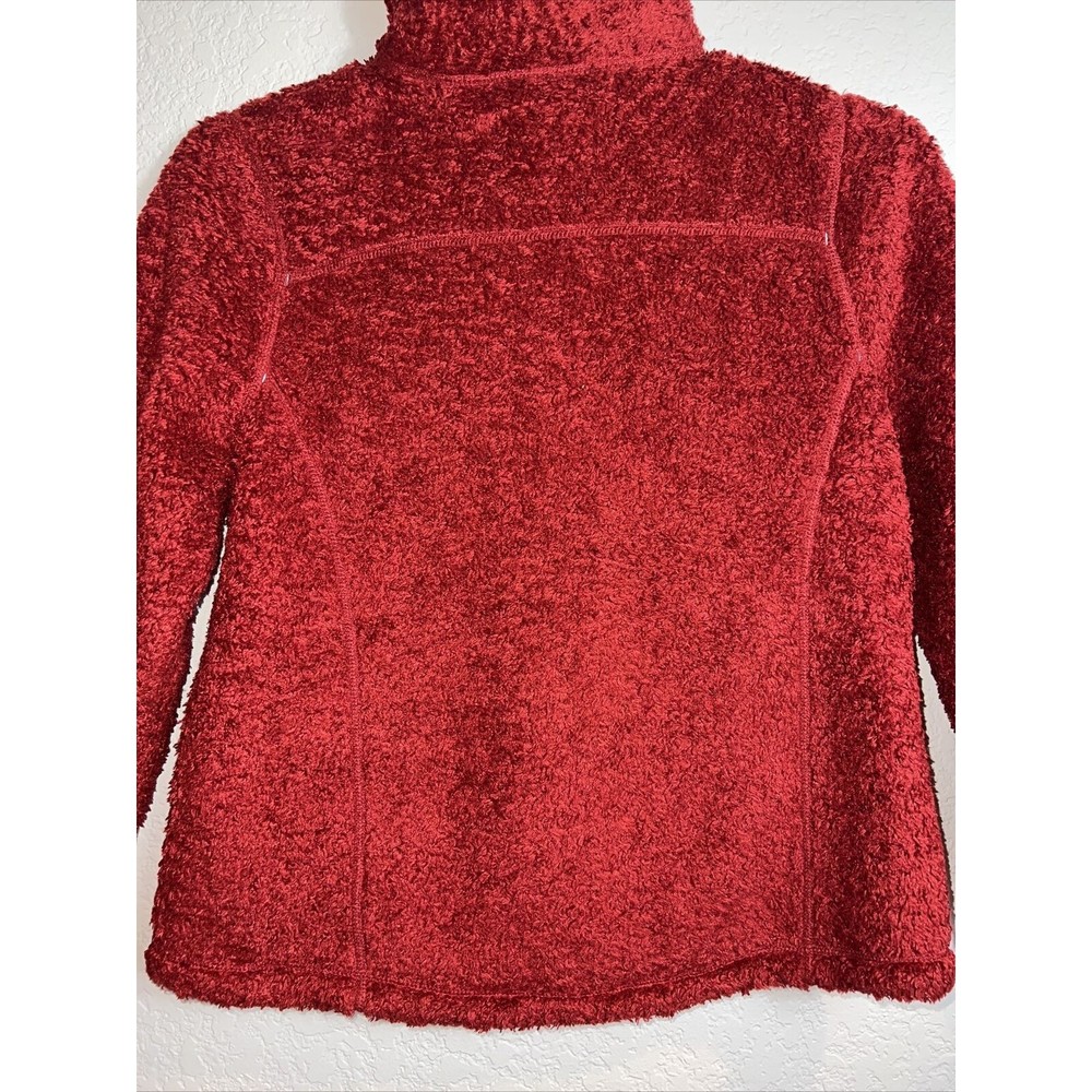Womens L L Bean Monkey Fleece Raspberry Jacket Si… - image 6